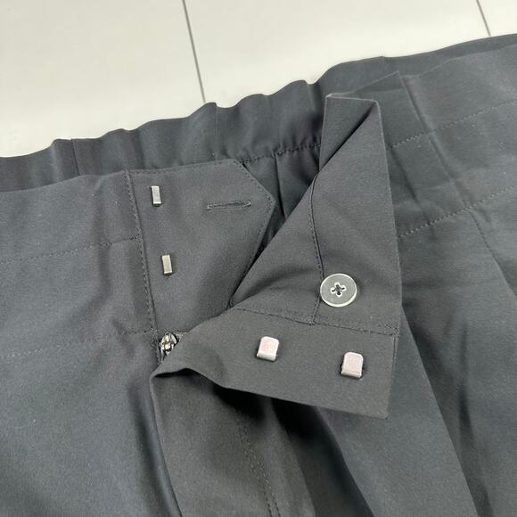 Athleta Pants Womens 24 Black Skyline Paperbag High Rise Commute Travel Work - Picture 7 of 13